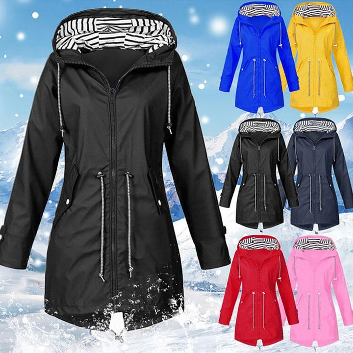 Echoarchiv | Wind- und wasserfeste lange Regenjacke