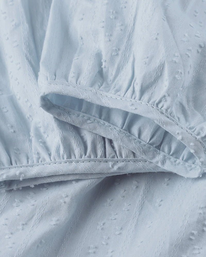 Echoarchiv | Entspanntes Boho-Hemdkleid mit V-Ausschnitt für Damen