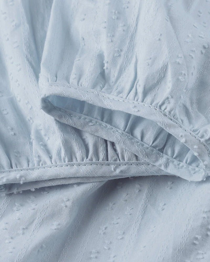 Echoarchiv | Entspanntes Boho-Hemdkleid mit V-Ausschnitt für Damen