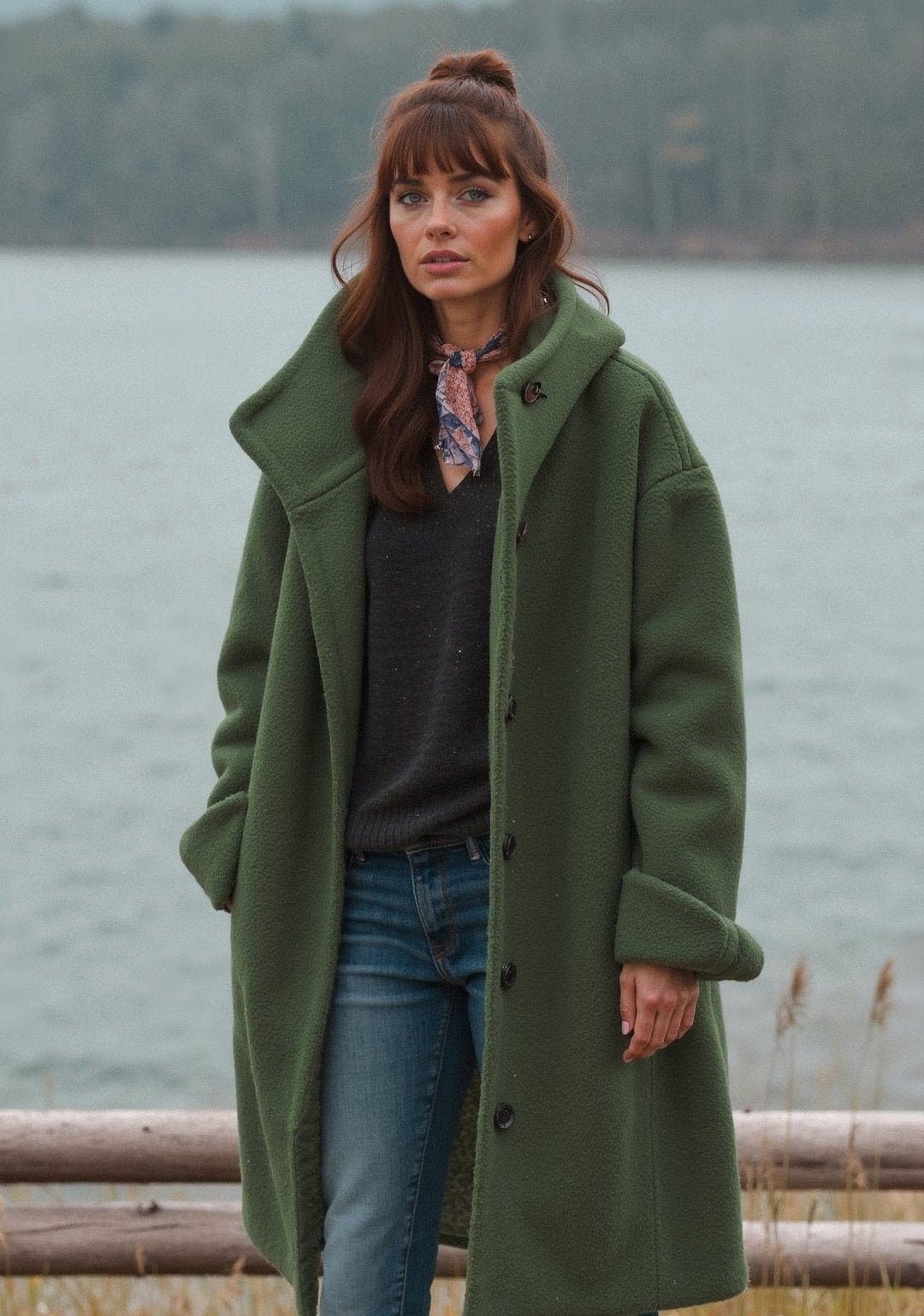 Echoarchiv | Oversize-Jack - stilvolle Fleece-Damenoutdoor