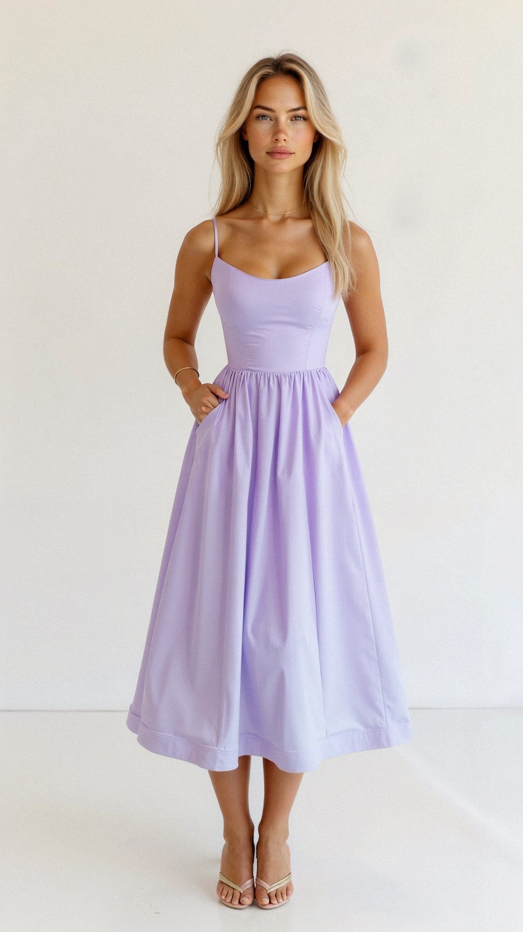 Echoarchiv | Elegantes Ärmelloses Midikleid für Damen