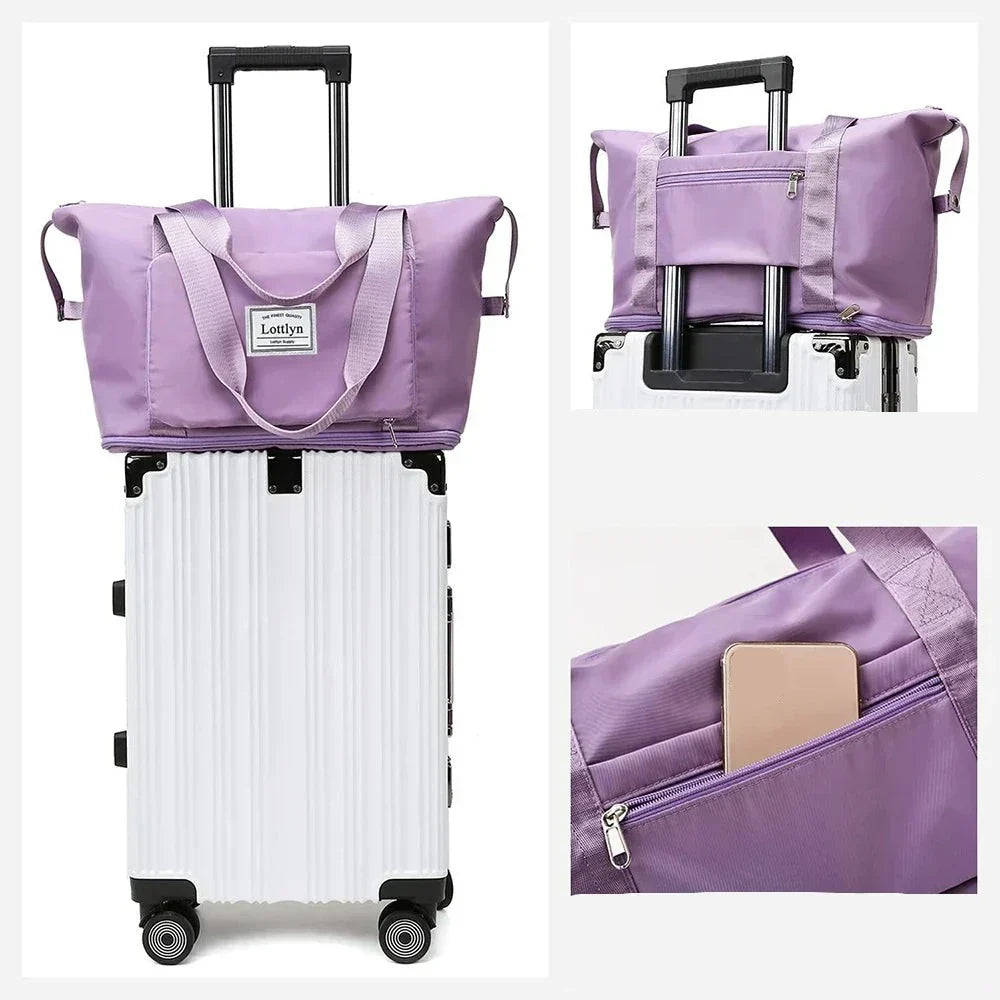 Faltbare geräumige Reisetasche für Damen