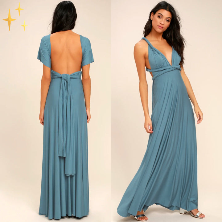 Damen Multiway Wickelkleid mit 50+ Tragevarianten & Elastischem Stoff | Echoarchiv