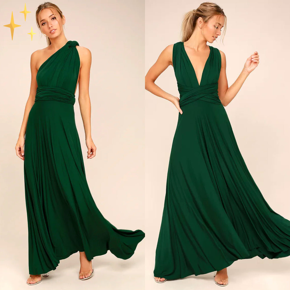 Damen Multiway Wickelkleid mit 50+ Tragevarianten & Elastischem Stoff | Echoarchiv