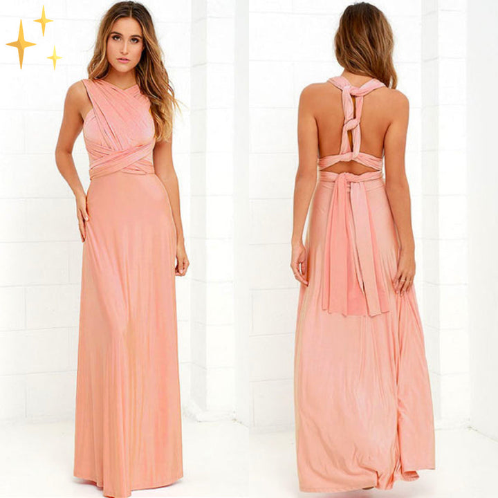 Damen Multiway Wickelkleid mit 50+ Tragevarianten & Elastischem Stoff | Echoarchiv