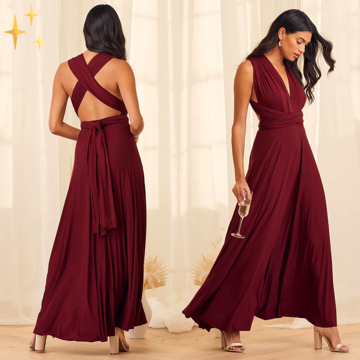 Damen Multiway Wickelkleid mit 50+ Tragevarianten & Elastischem Stoff | Echoarchiv
