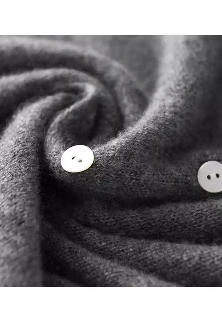 Echoarchiv | Cardigan mit asymmetrischem Knopfdesign