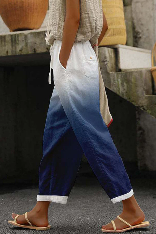 Echoarchiv | Casual Unique Printed Button Pocket Pants