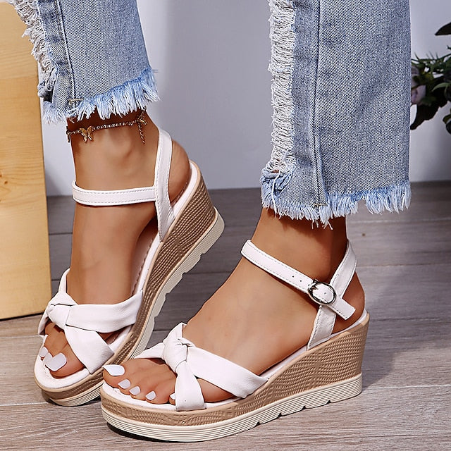 Echoarchiv | Elegante Sandalen mit Geknoteten Riemen für Damen