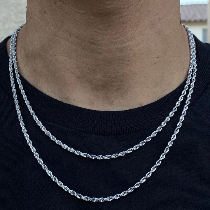 Stilvolle Herren-Halskette mit Kette – Valdoro