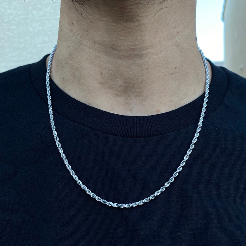 Stilvolle Herren-Halskette mit Kette – Valdoro