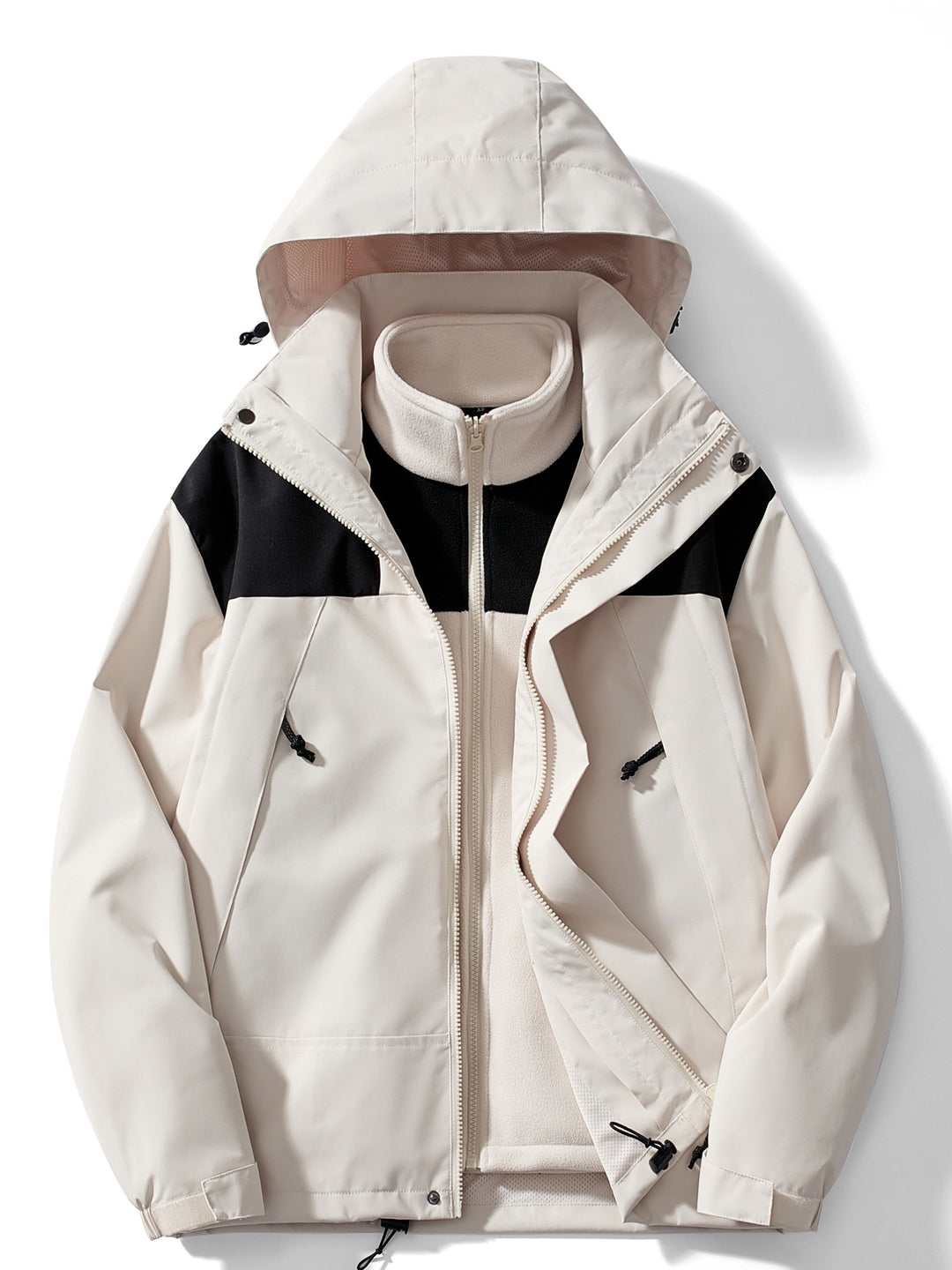 Echoarchiv | 3-in-1 Fleece-Winterjacke mit Kapuze für Damen