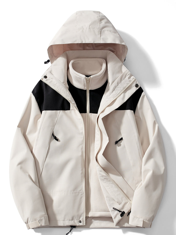 Echoarchiv | 3-in-1 Fleece-Winterjacke mit Kapuze für Damen