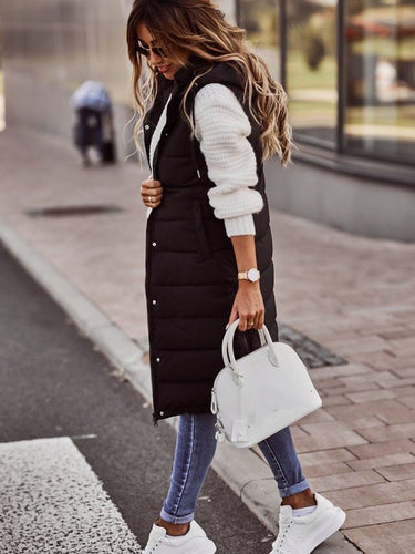 Echoarchiv | Lange Gewatteerde Bodywarmer Für Damen