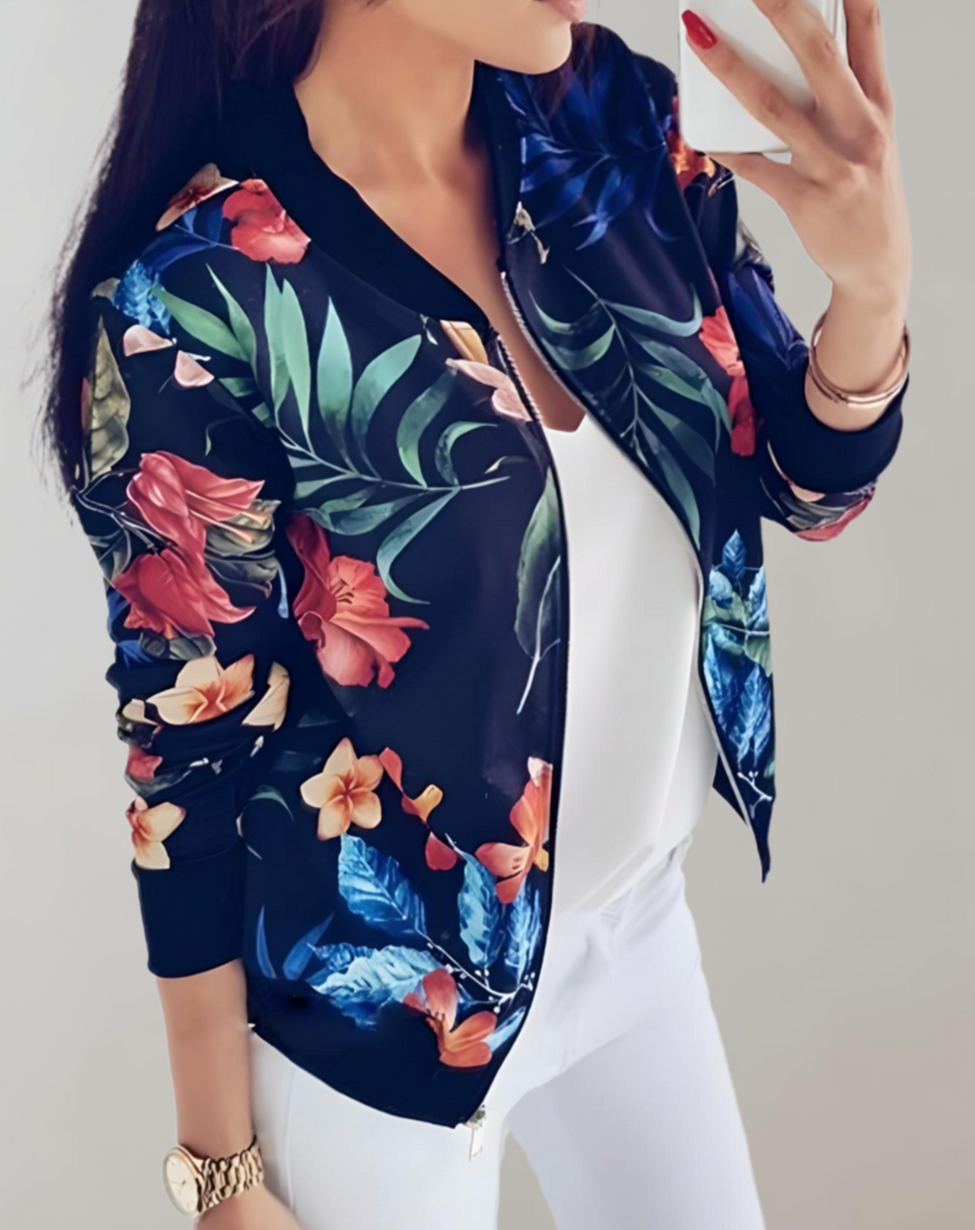 Echoarchiv | Stylische Blumenkimonojacke für Frauen