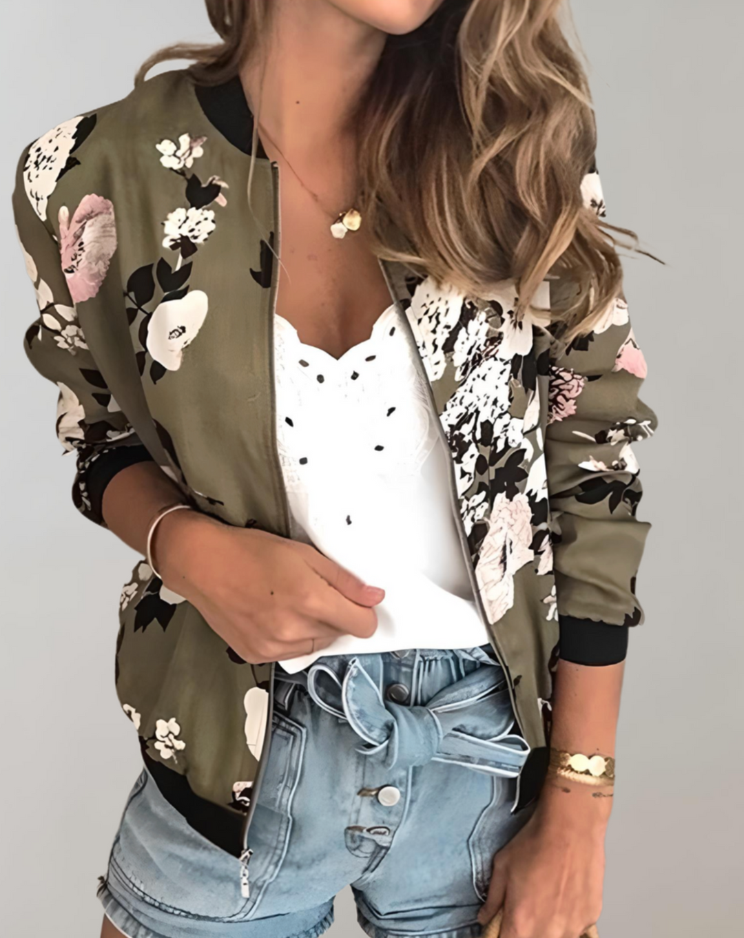 Echoarchiv | Stylische Blumenkimonojacke für Frauen