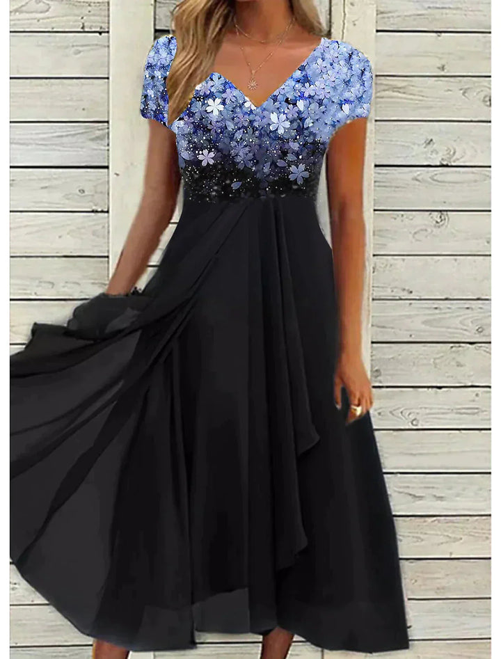 Echoarchiv | Elegantes Midi Kleid mit Blumen-Spitze