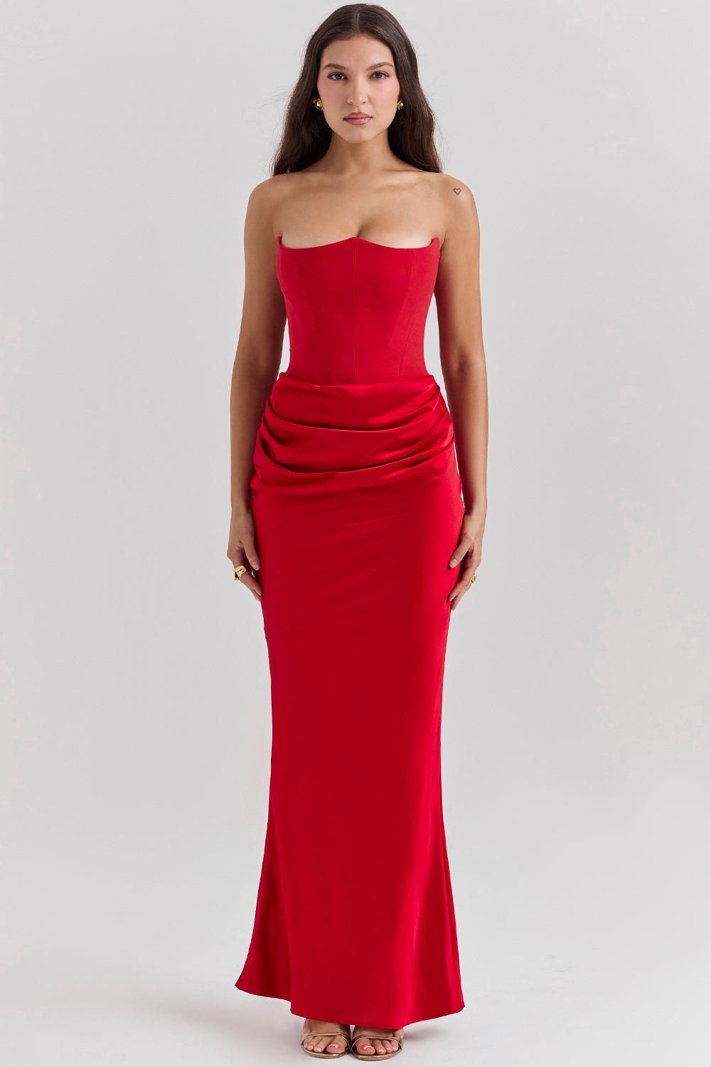 Echoarchiv | Elegante Strapless Korsettkleid