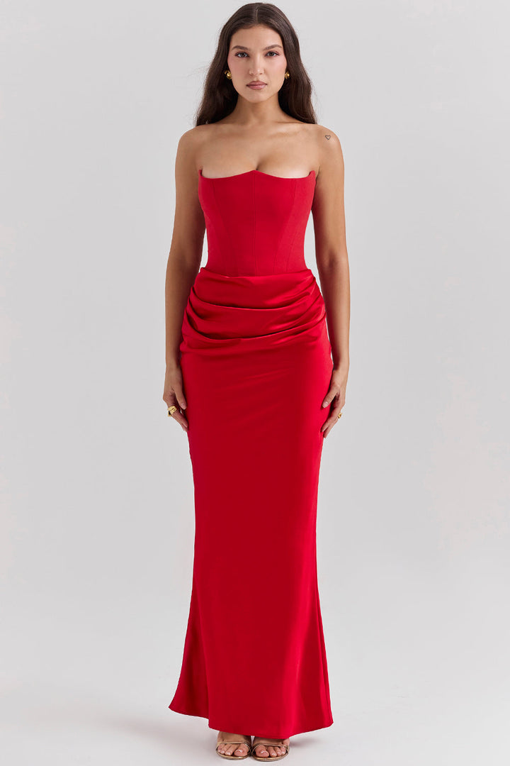 Echoarchiv | Elegante Strapless Korsettkleid
