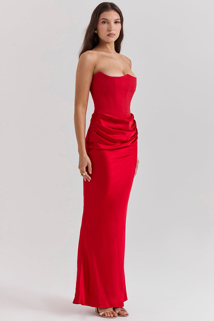 Echoarchiv | Elegante Strapless Korsettkleid