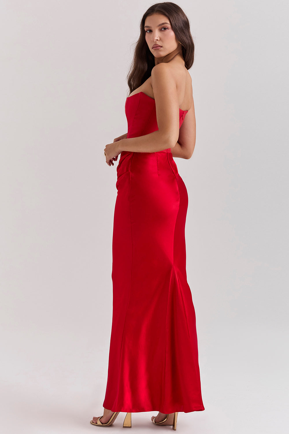 Echoarchiv | Elegante Strapless Korsettkleid
