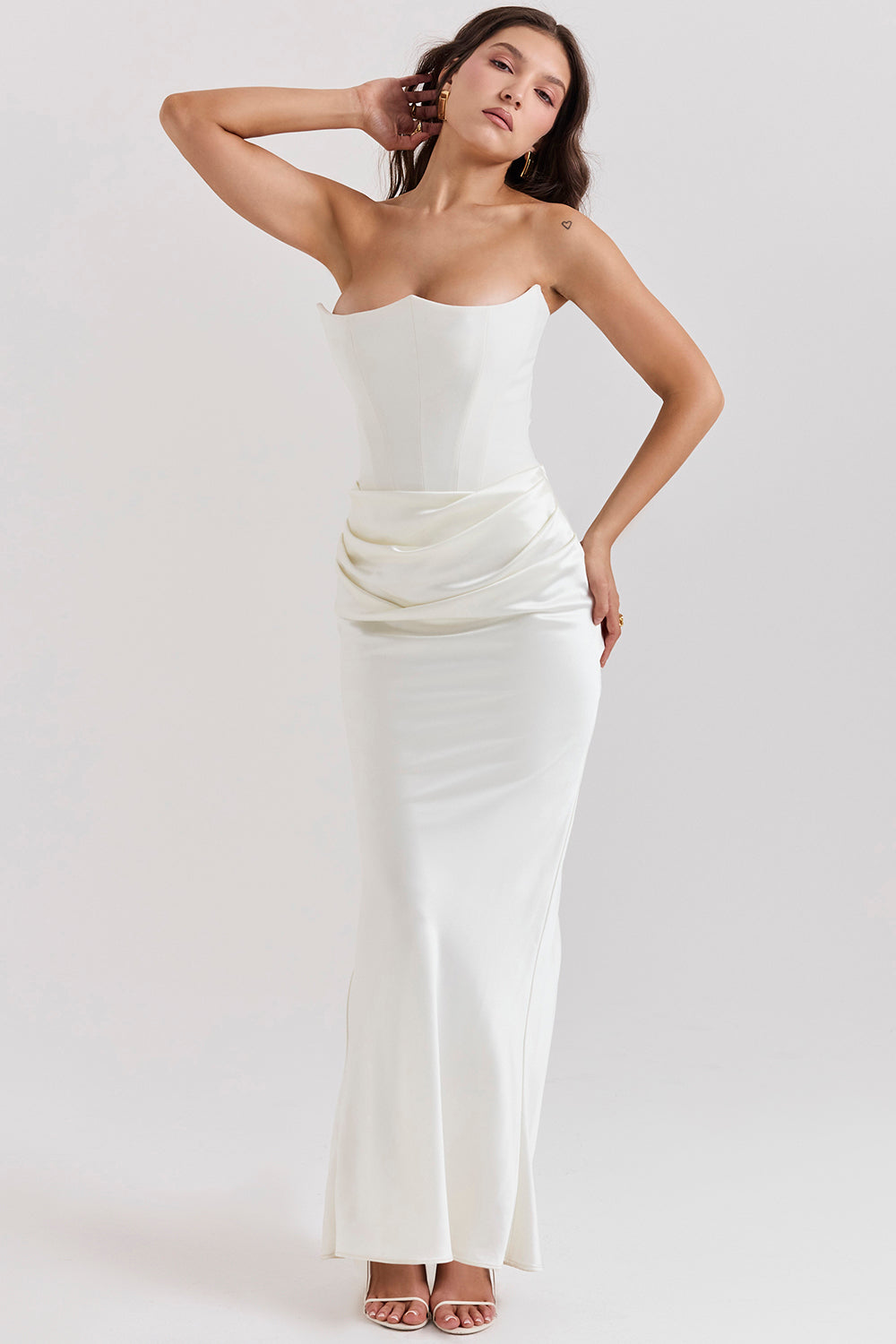 Echoarchiv | Elegante Strapless Korsettkleid