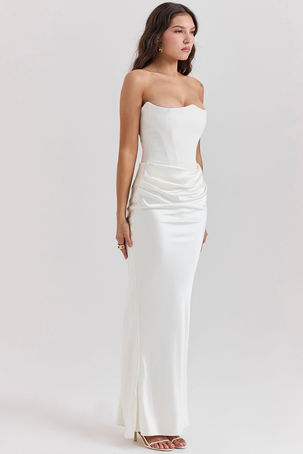 Echoarchiv | Elegante Strapless Korsettkleid