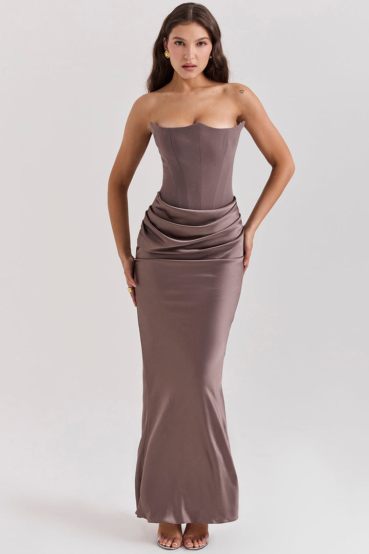 Echoarchiv | Elegante Strapless Korsettkleid