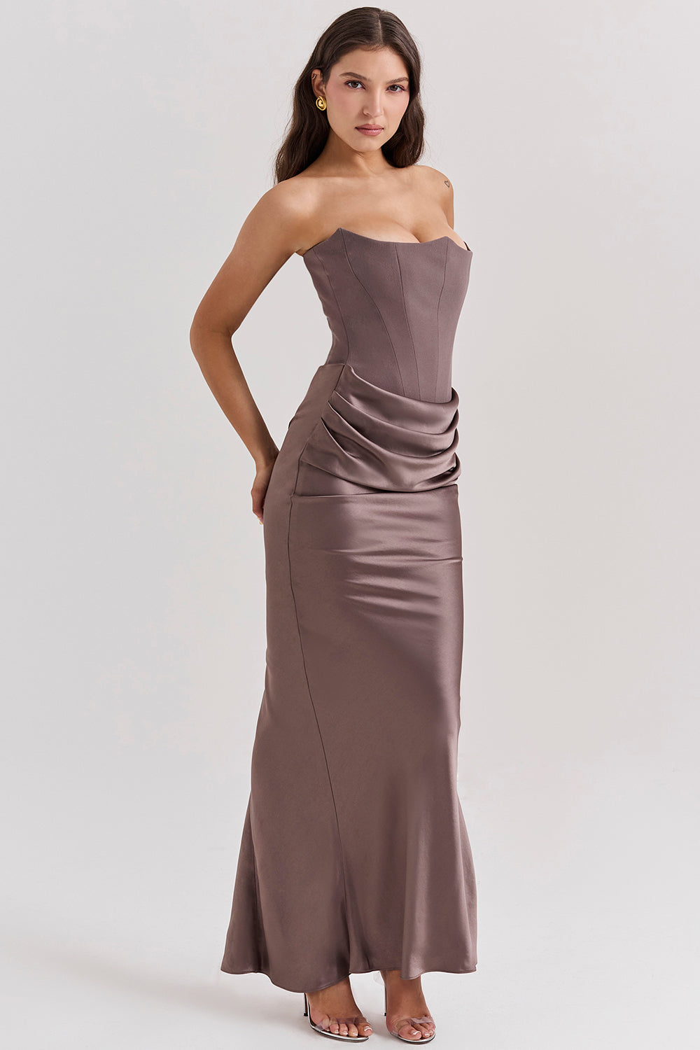 Echoarchiv | Elegante Strapless Korsettkleid