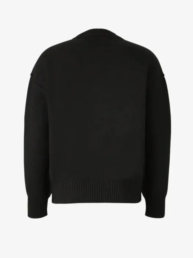 Luxuriöser Rundhalsausschnitt Herzmuster Pullover mit Langen Ärmeln – Mavelle