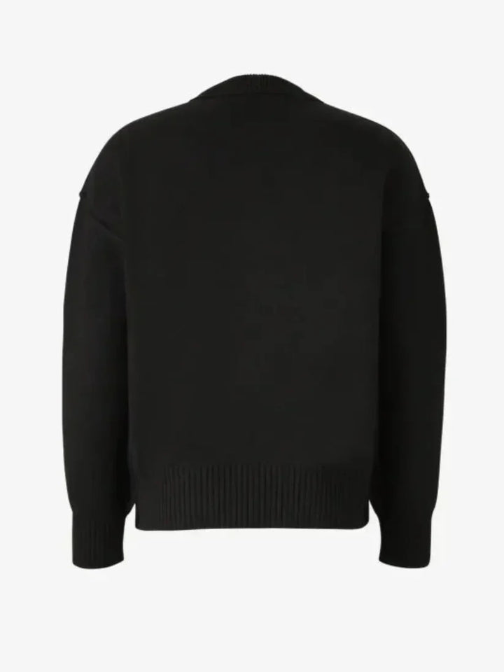 Echoarchiv | Luxuriöser Rundhalsausschnitt Herzmuster Pullover mit Langen Ärmeln