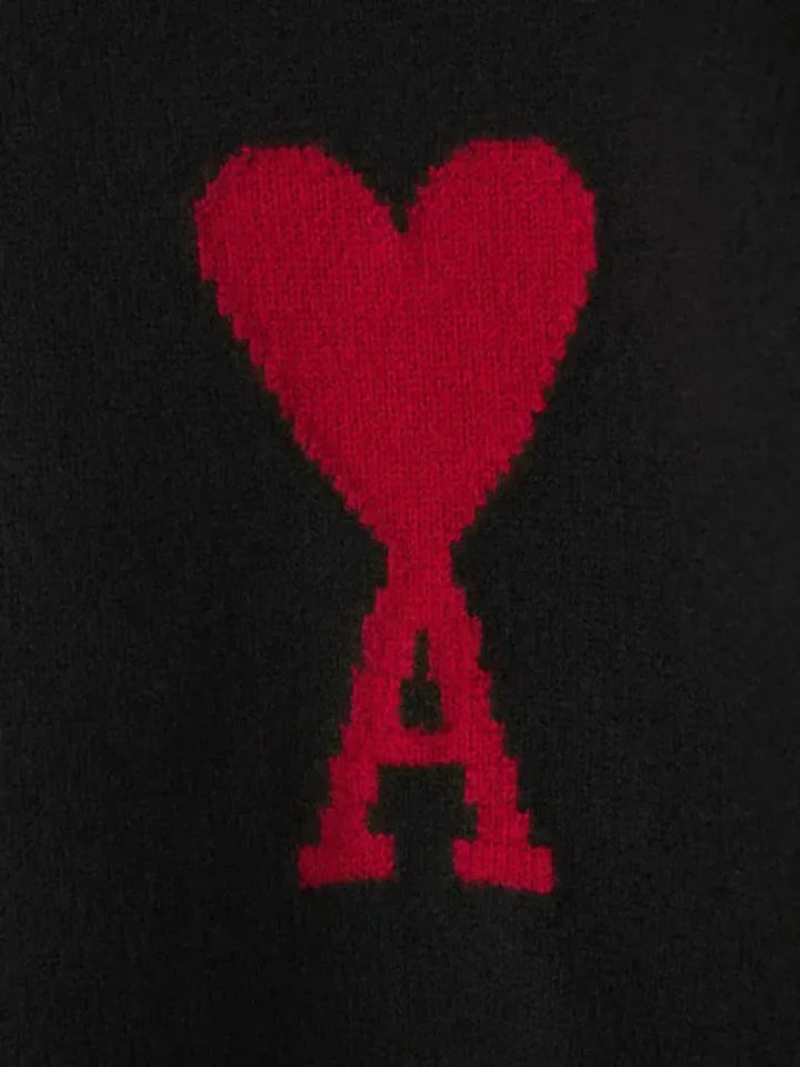 Echoarchiv | Luxuriöser Rundhalsausschnitt Herzmuster Pullover mit Langen Ärmeln