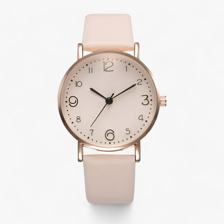Echoarchiv | Runde Uhr mit Lederarmband