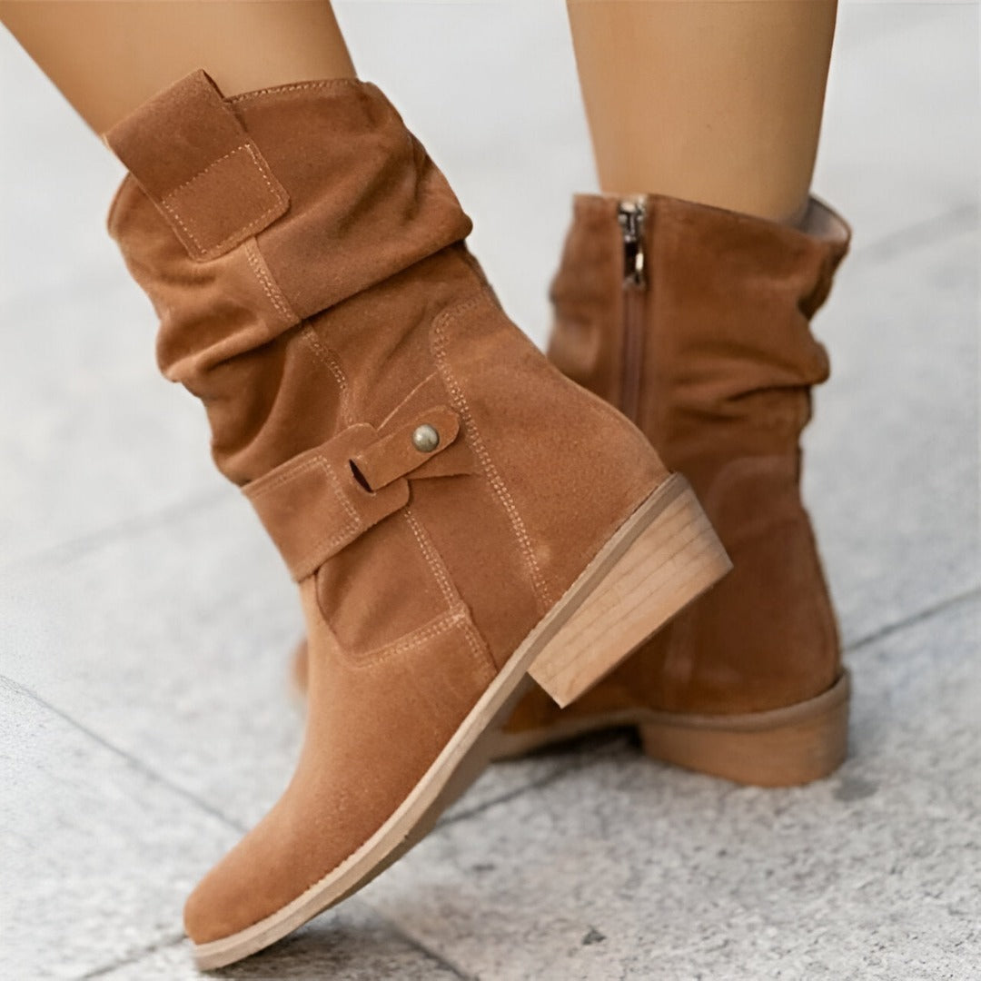 Damen Kunst-Wildleder Stiefel mit Plüsch & Komfort | Echoarchiv