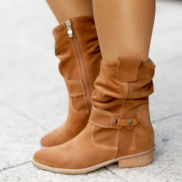 Damen Kunst-Wildleder Stiefel mit Plüsch & Komfort | Echoarchiv