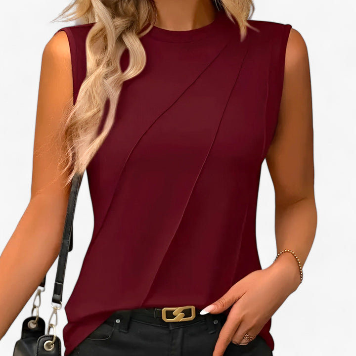 Echoarchiv | Schlanke Ärmellose Sommerbluse für Damen