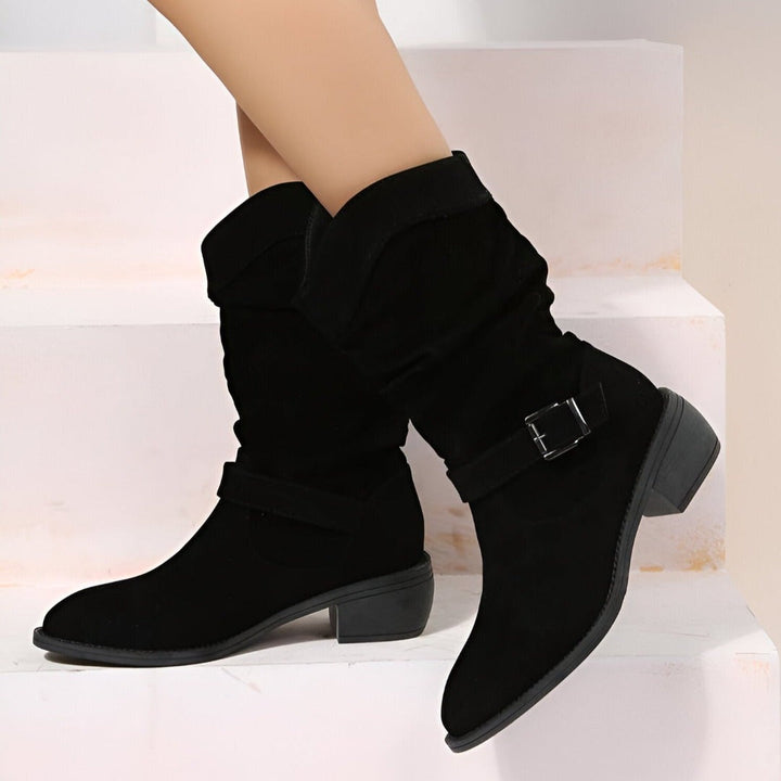 Damen Kunst-Wildleder Stiefel mit Plüsch & Komfort | Echoarchiv