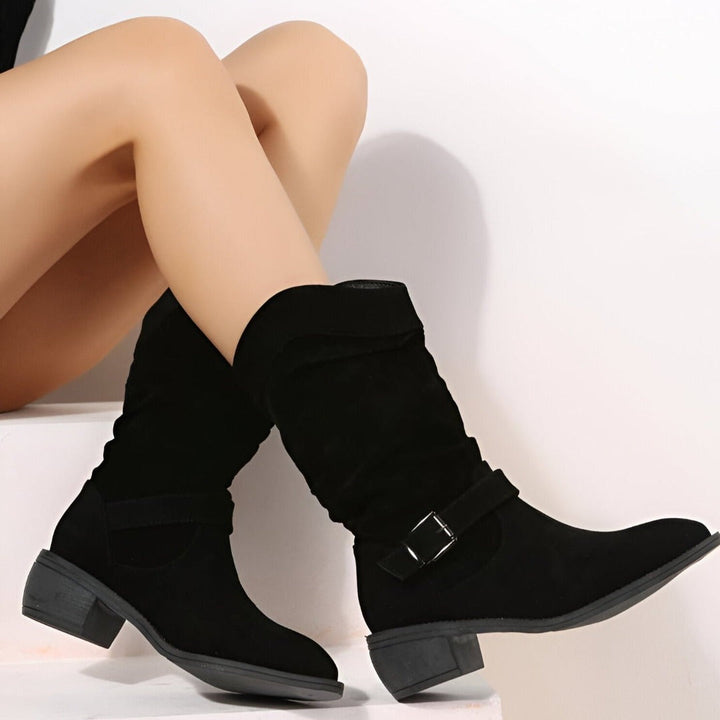 Damen Kunst-Wildleder Stiefel mit Plüsch & Komfort | Echoarchiv