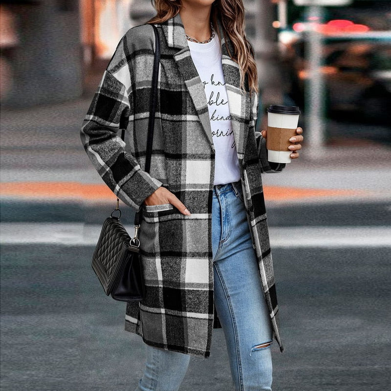 Echoarchiv | Karierte Jacke für Frauen - Stylisch und Bequem