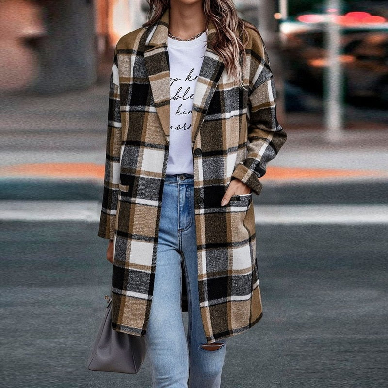 Echoarchiv | Karierte Jacke für Frauen - Stylisch und Bequem