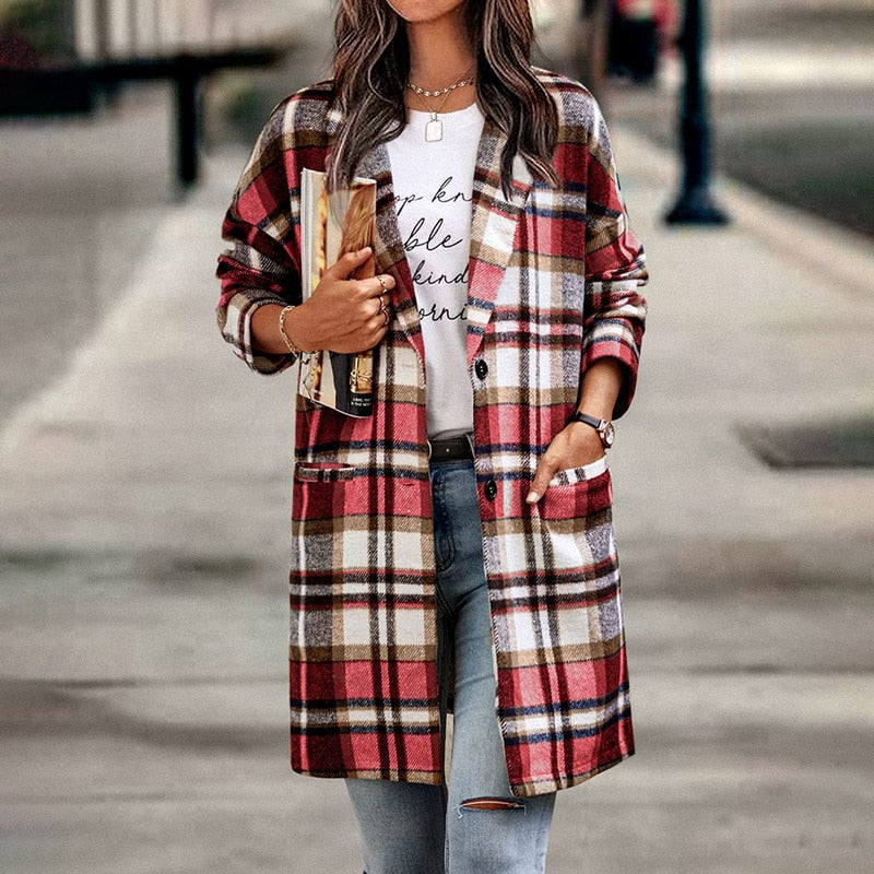 Echoarchiv | Karierte Jacke für Frauen - Stylisch und Bequem