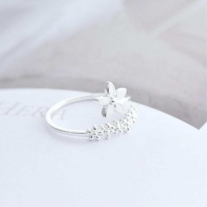 Echoarchiv | Ring Blume Frisch Silber