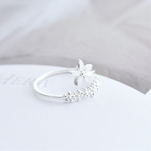 Echoarchiv | Ring Blume Frisch Silber
