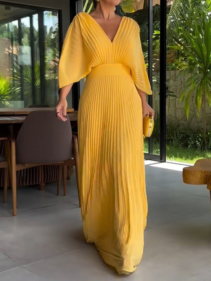 Echoarchiv | Maxi-Kleid mit Falten