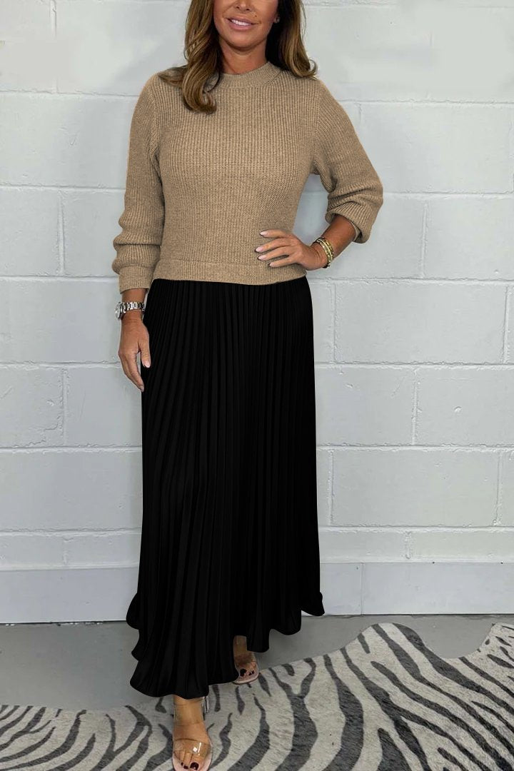 Echoarchiv | Langer Pullover Mit Faltenrock
