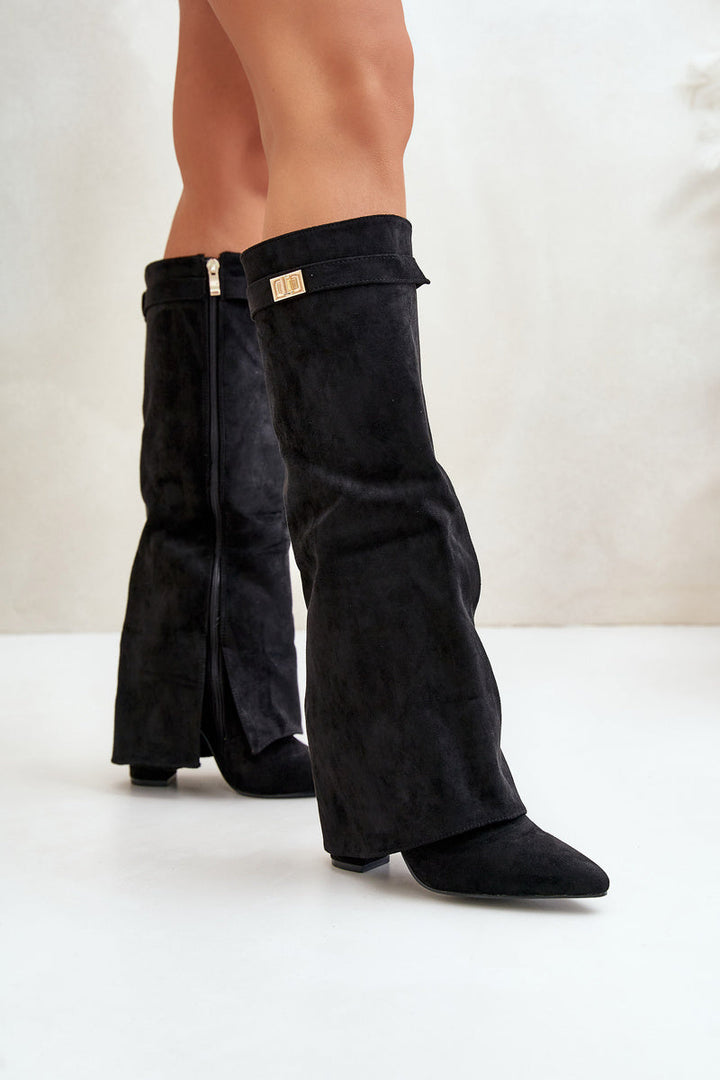 Echoarchiv | Elegante Kniehoge Stiefel mit Riemchen