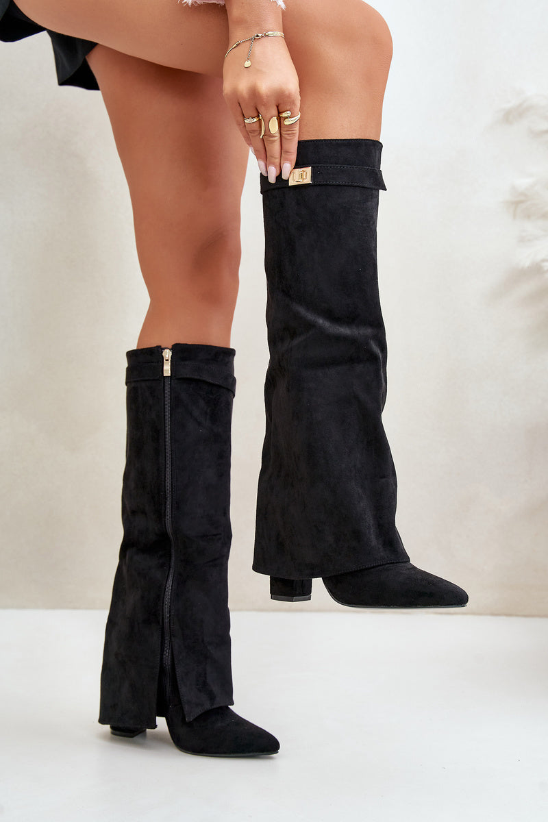 Echoarchiv | Elegante Kniehoge Stiefel mit Riemchen
