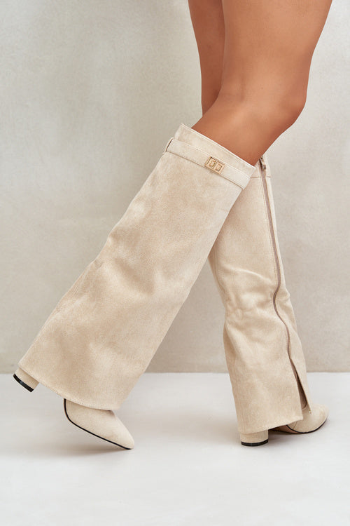 Echoarchiv | Elegante Kniehoge Stiefel mit Riemchen