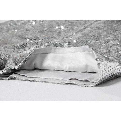 Echoarchiv | Pailletten Shorts Hohe Taille Oring Reißverschluss Front Bodycon