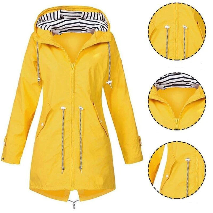 Echoarchiv | Wind- und wasserfeste lange Regenjacke